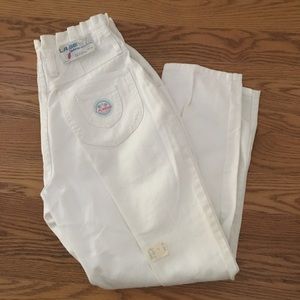 Vintage 90s  LA Gear White Wash High Waisted Jeans